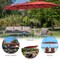Costway 15FT Double-Sided Twin Patio Umbrella Outdoor Market W/ Crank & Base Grey\Coffee\Turquoise\Beige\Orange\Wine